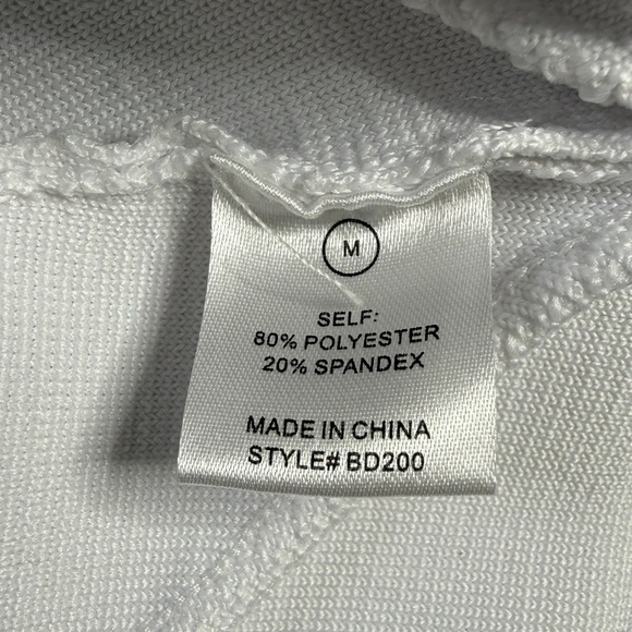 Nova Luxe Fashion Nova White Bandage Asymmetrical Bachelorette Body Con Dress M - Picture 12 of 12